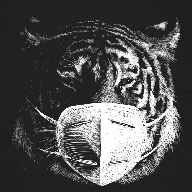 Tiger mit Maske
