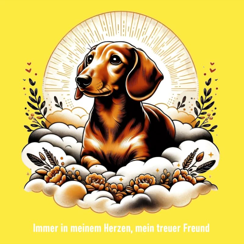 Coping with grief rainbow bridge Dachshund