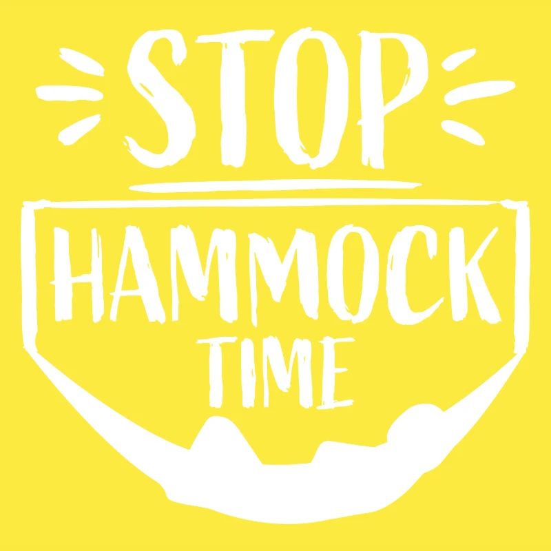 Funny Stop Hammock Time Relaxing Sleeping Camping