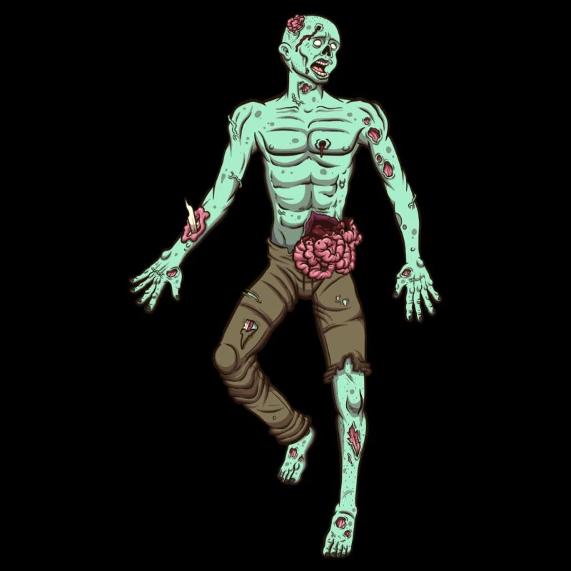 Zombie Laying On Ground