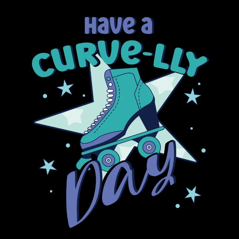 Rollerskater Party Have A Curve-lly Day Gift Idea