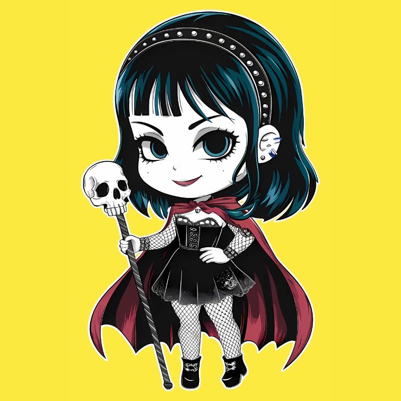 Chibi Gothic-Mädchen