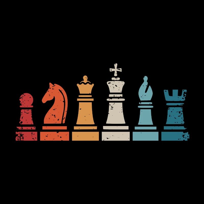 Échecs Pièces d’échecs rétro Joueur d’échecs