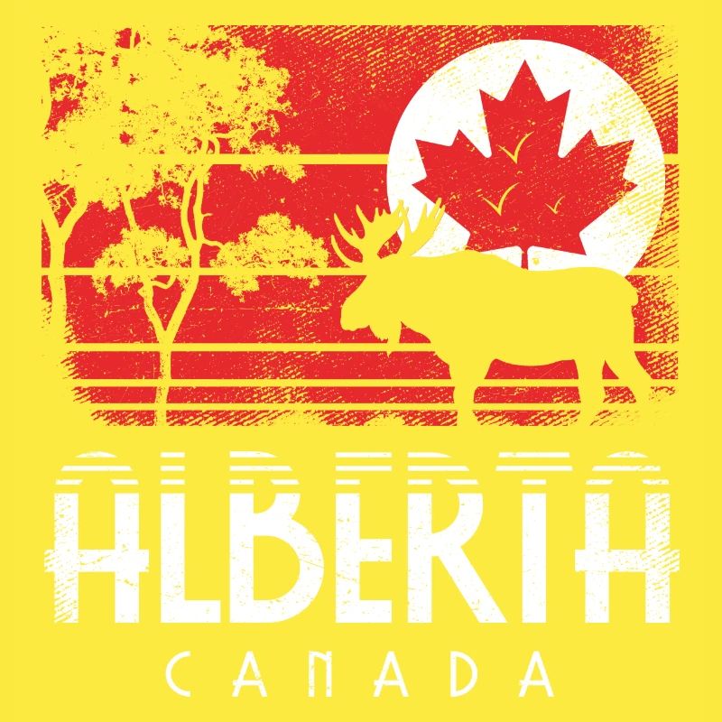 ALBERTA CANADA FLAG MAPLE LEAF CANADA GIFT