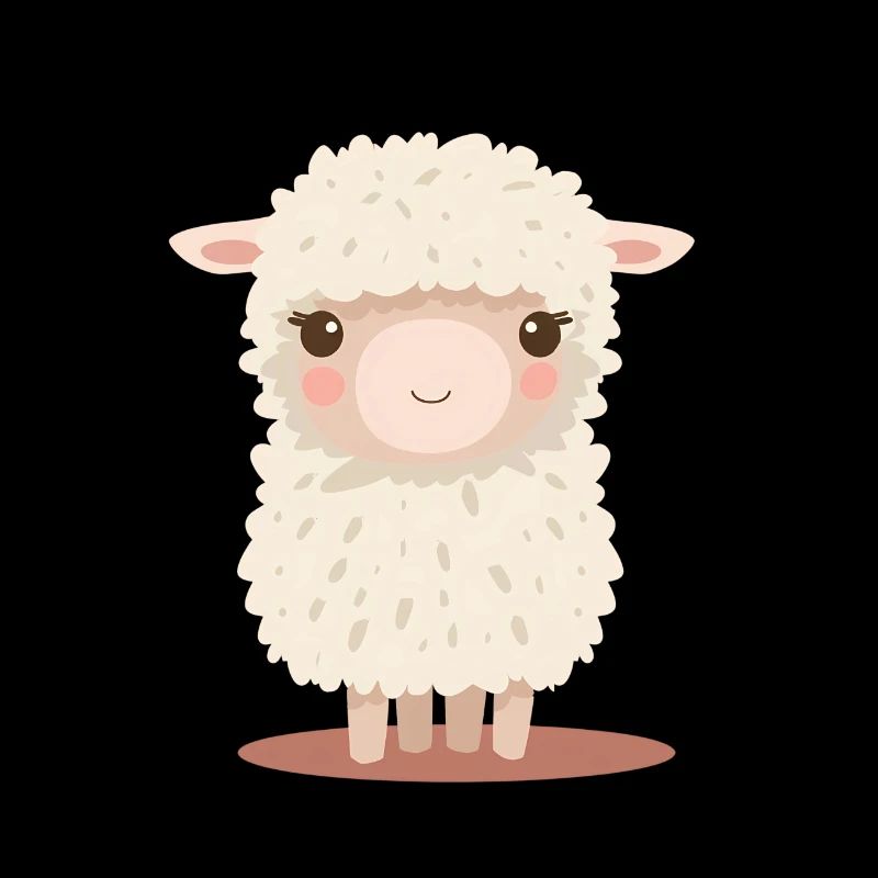 Cooles Fluffig Alpaka Lama