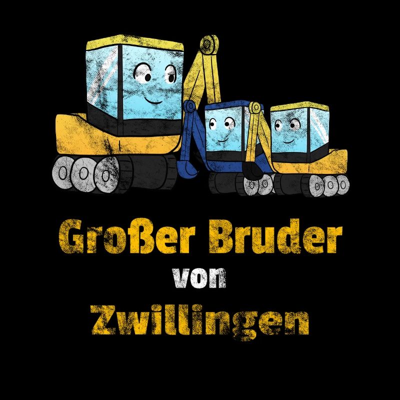 Großer Bruder Zwillinge Bagger