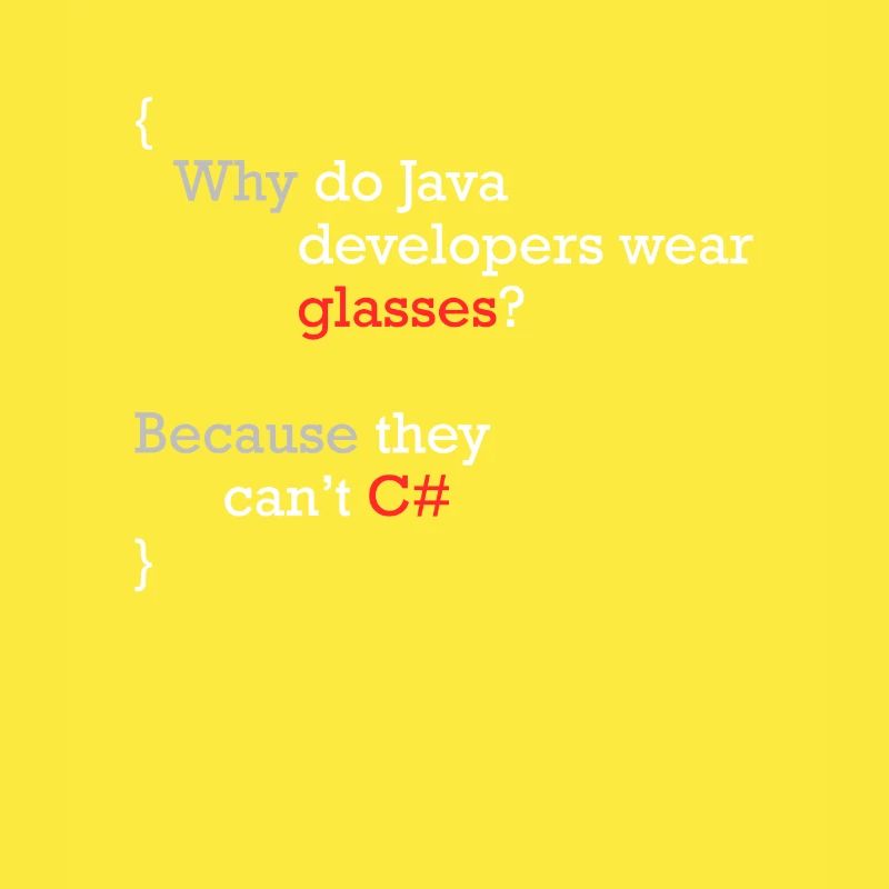 C# Programmeur blague Coder C Sharp
