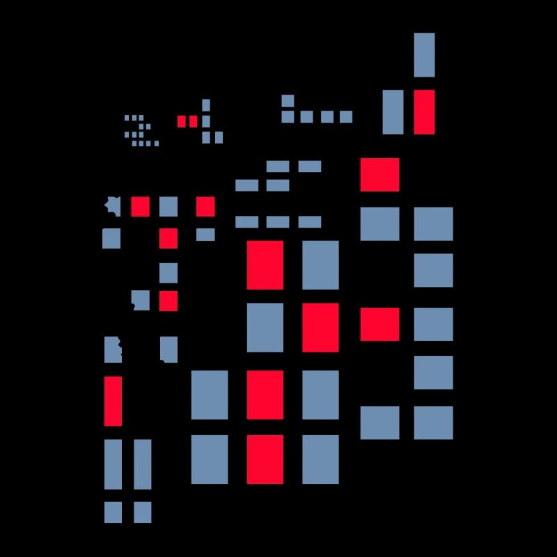 Pixel Pixelwelt abstrakt Stadtplan Krypto Style