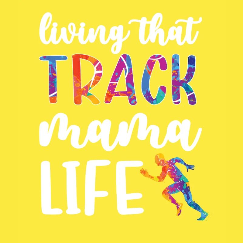 Stolze Leichtathletik-Mama Von Leichtathlet Mutter