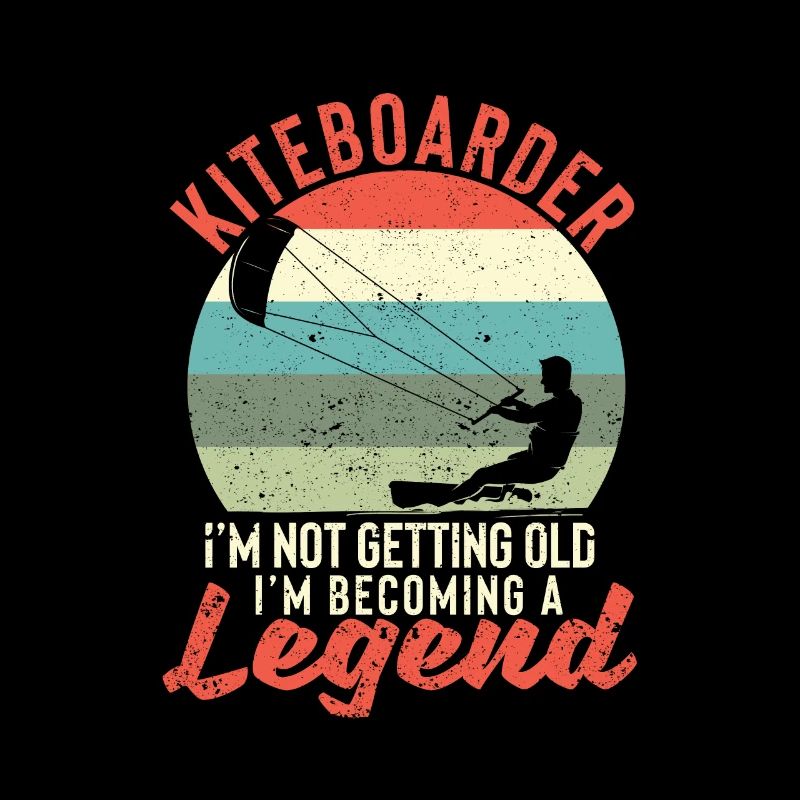 Surfer Kiteboarder Je ne vieillis pas, je deviens
