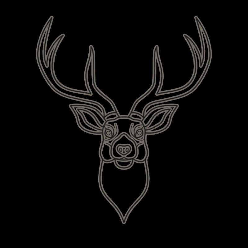 Rothirsch Geweih mit Hirschgeweih