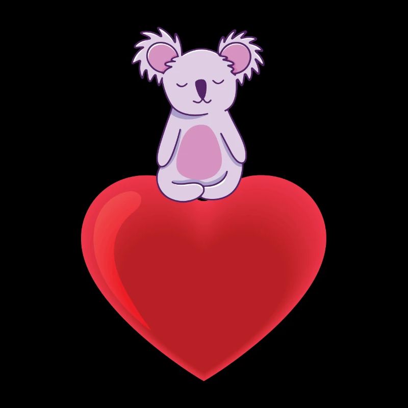 Doux Koala avec le cœur