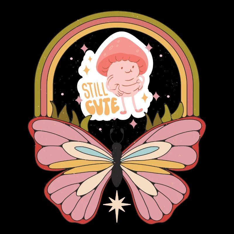 Mignon papillon Motivation Dicton avec Cute Butte