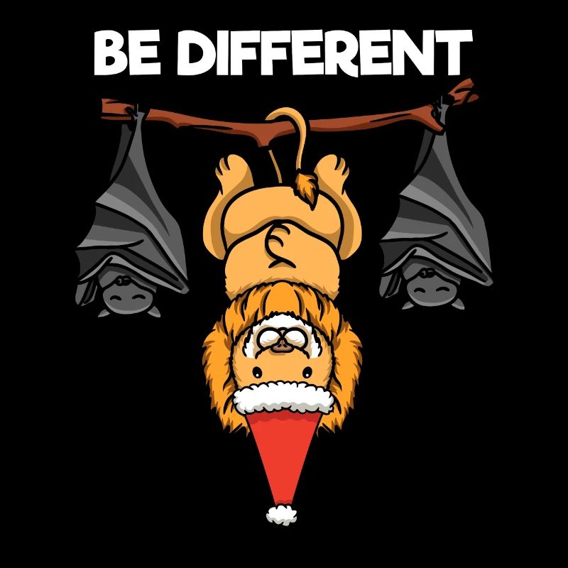 Be Different Löwe Fledermaus Weihnachtsmann