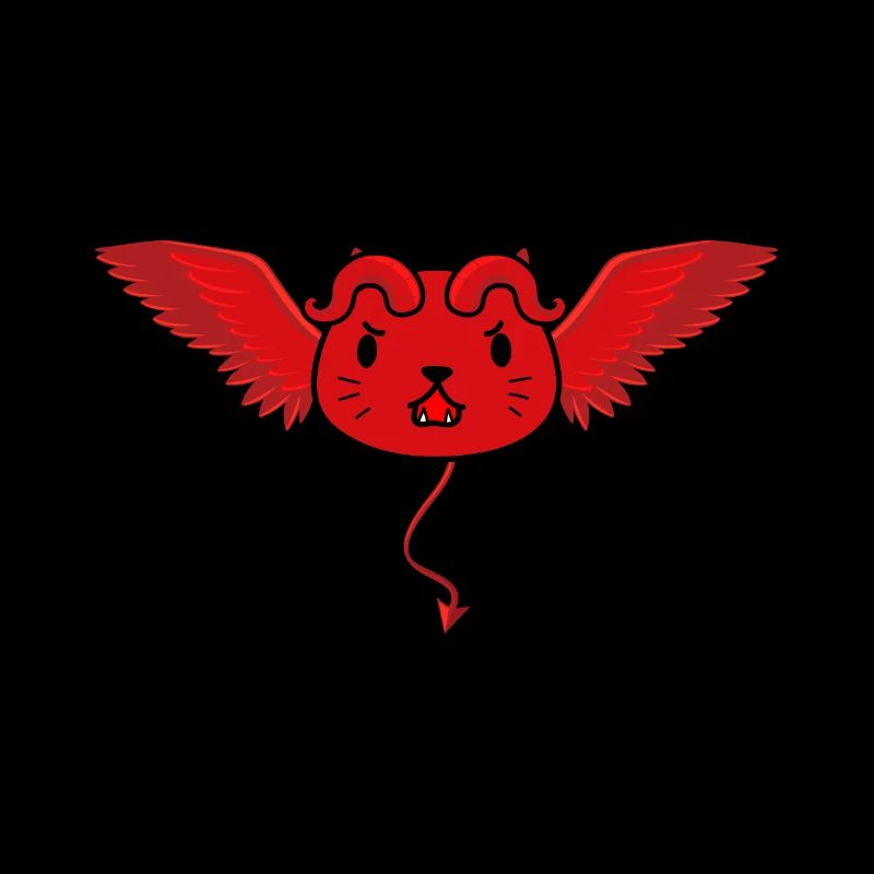 Cute devil cat