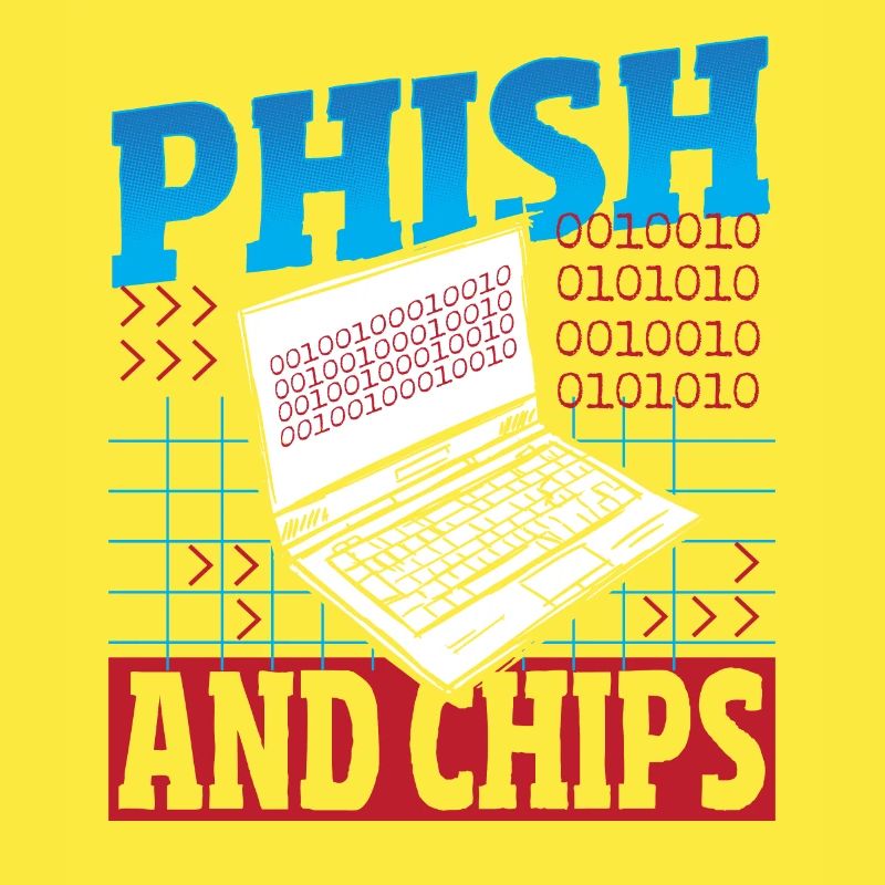 Phish and Chips Hacker Hacking Internet Network