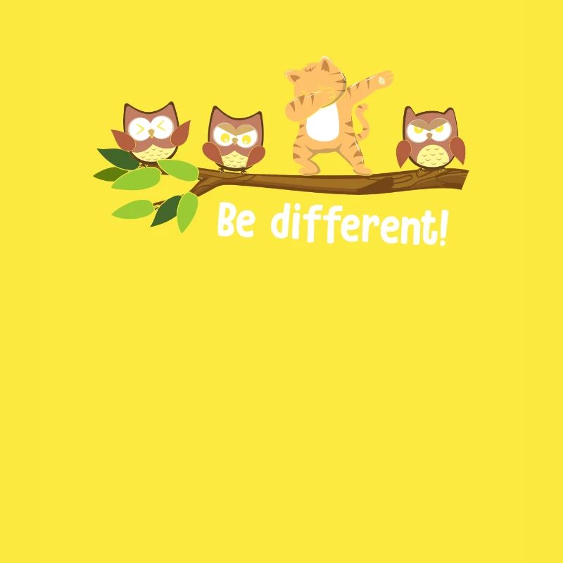 Be Different Dabbing Katze
