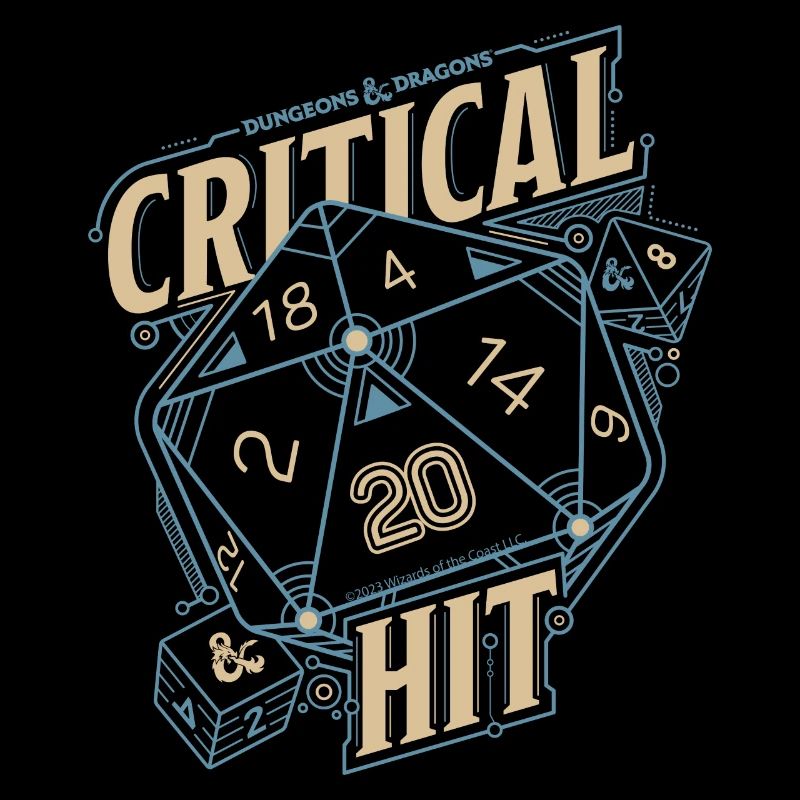 Dungeons And Dragons D20 Cube Critical Hit