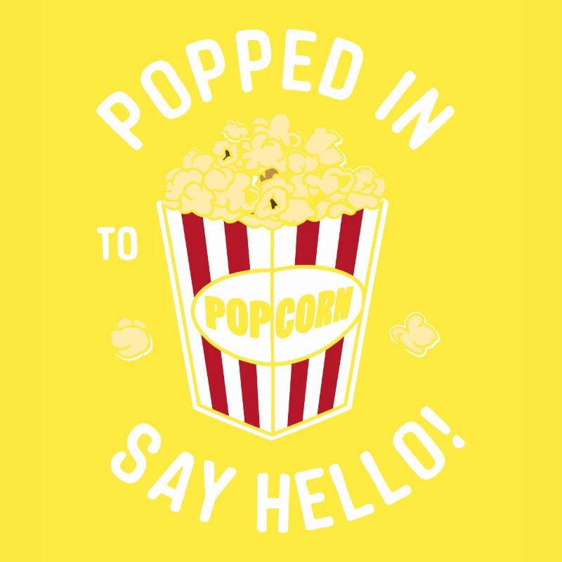 Dicton de pop-corn amusant, pop-corn en rafale