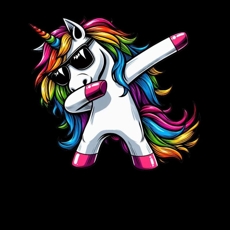 Einhorn Tupfende Überraschung Regenbogenmädchen