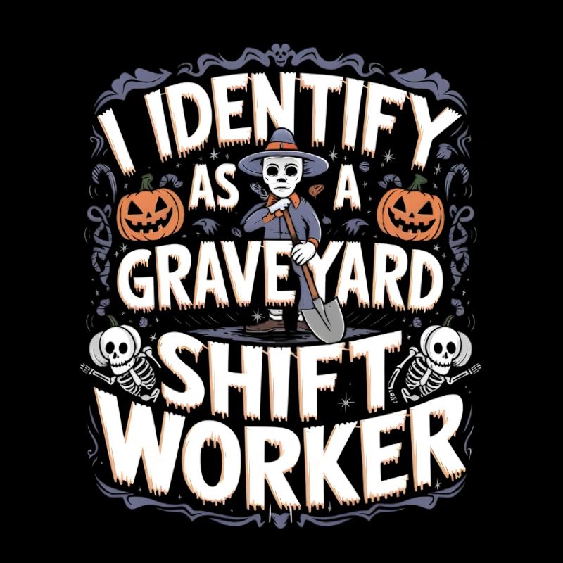 lustiges I Identify As A Graveyard Shift Worker