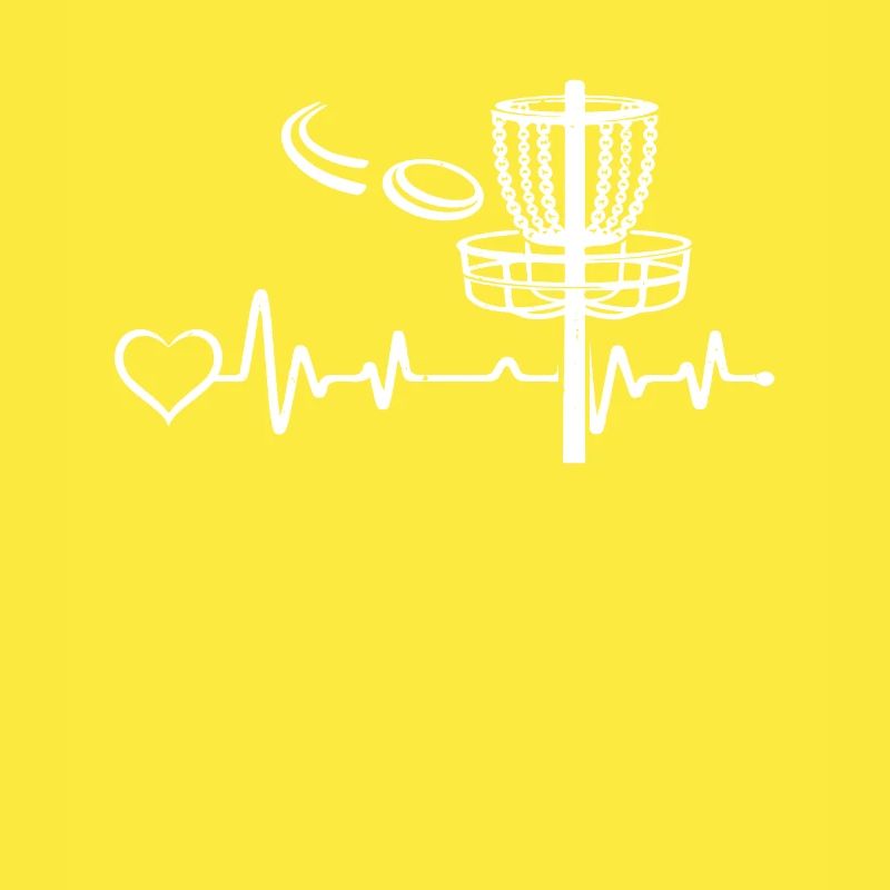 Disc Golfer Disc Golfing - Disc Golf Heartbeat Hea