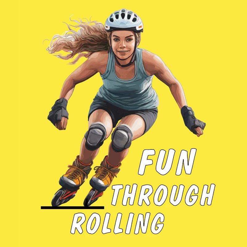 FRAU ROLLSCHUHE FUN THROUGH ROLLING