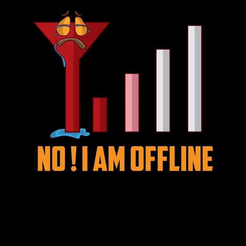 I am offline battery empty no internet reception