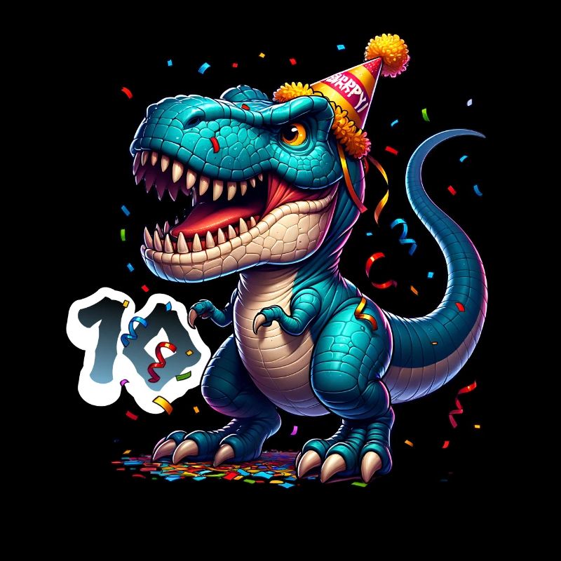 T Rex Dinosaurier 10. Geburtstag Kindergeburtstag