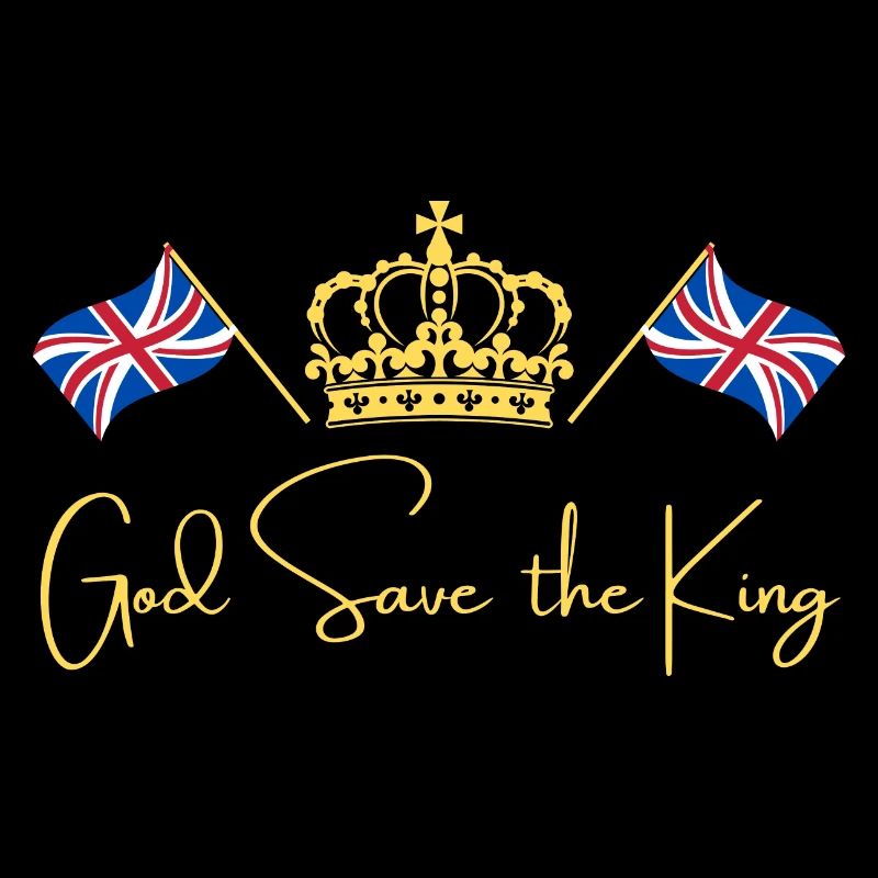 British King Coronation Charles England Flag