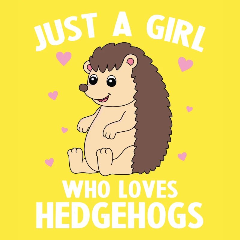 Nur ein Mädchen, das Igel liebt