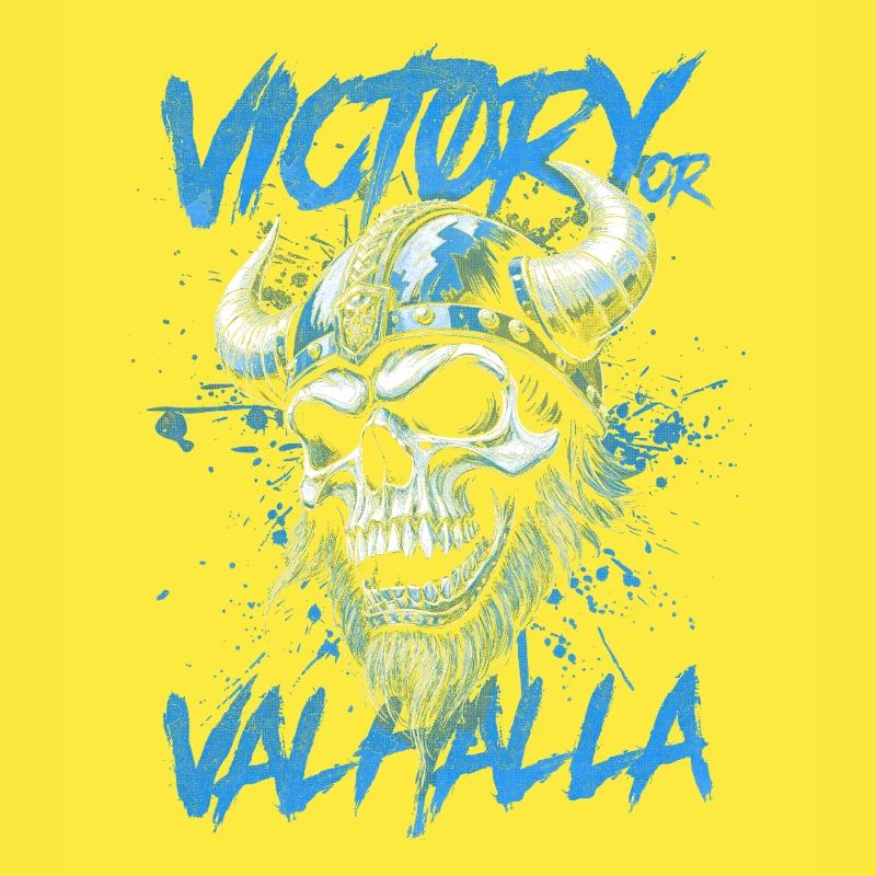 Nordischer Wikingersieg oder Walhalla