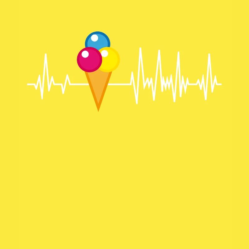 Eiswaffel Herzschlag Eis Eiscreme Eisdiele