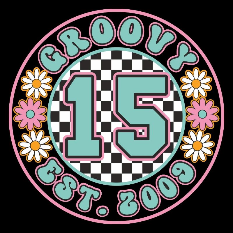 15. Geburtstag 2024 Groovy 15 Mädchen Geschenkidee