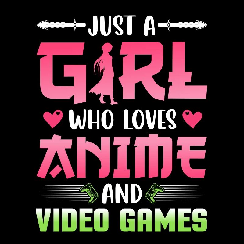 Nur ein Mädchen, dass Anime und Video Spiele liebt