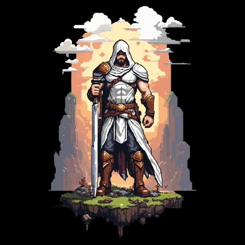 Rétro Arcade Pixel Art Hero Gaming Design