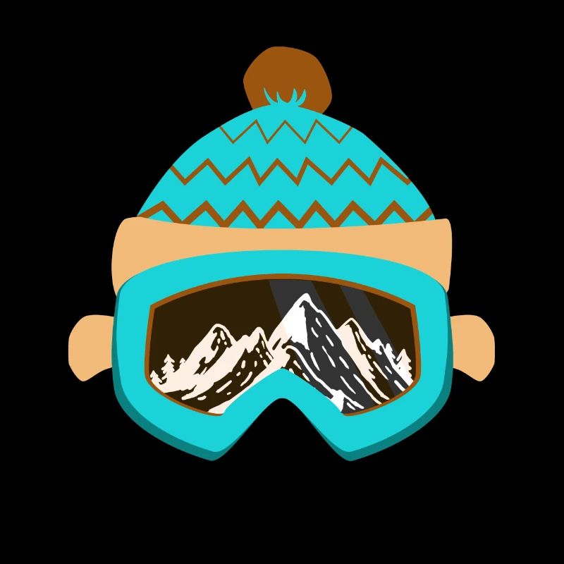 Gift snowboard ski goggles mountain skier cap