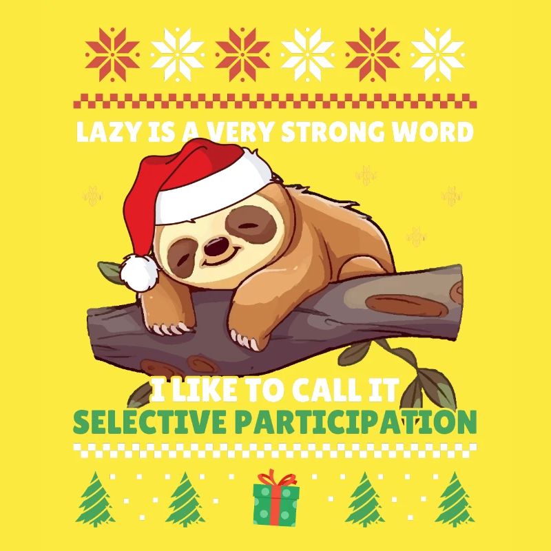 Participation sélective - Sloth Ugly Christmas