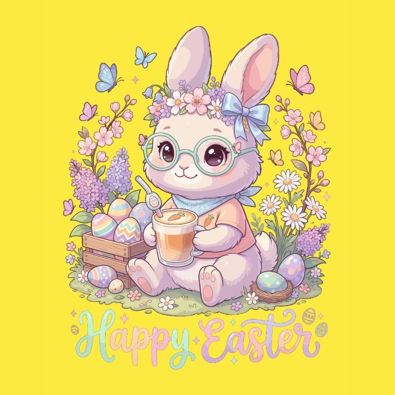 Pastel Bunny Easter Magic « Joyeuses Pâques »