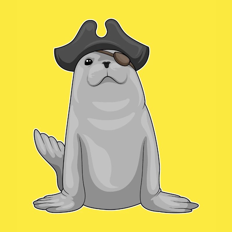 Patch œil de pirate de phoque