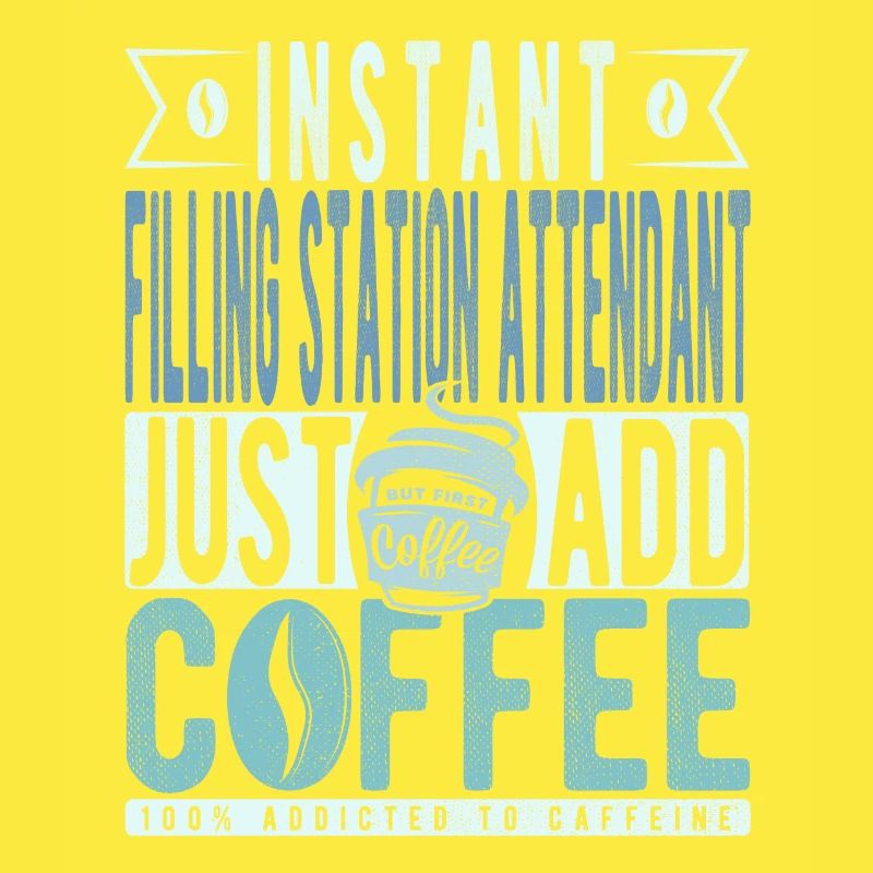 Le préposé à la station-service instantanée ajoute simplement du café