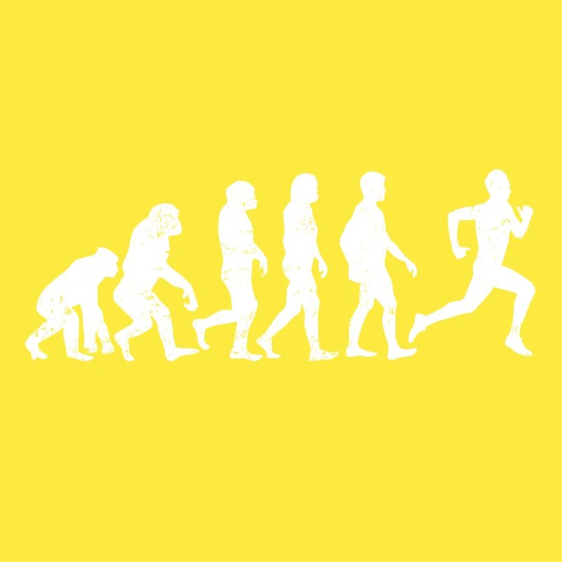 l'évolution de coureur de jogging course cadeau marathon
