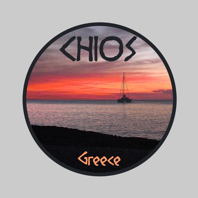 Chios, Grèce, Coucher De Soleil
