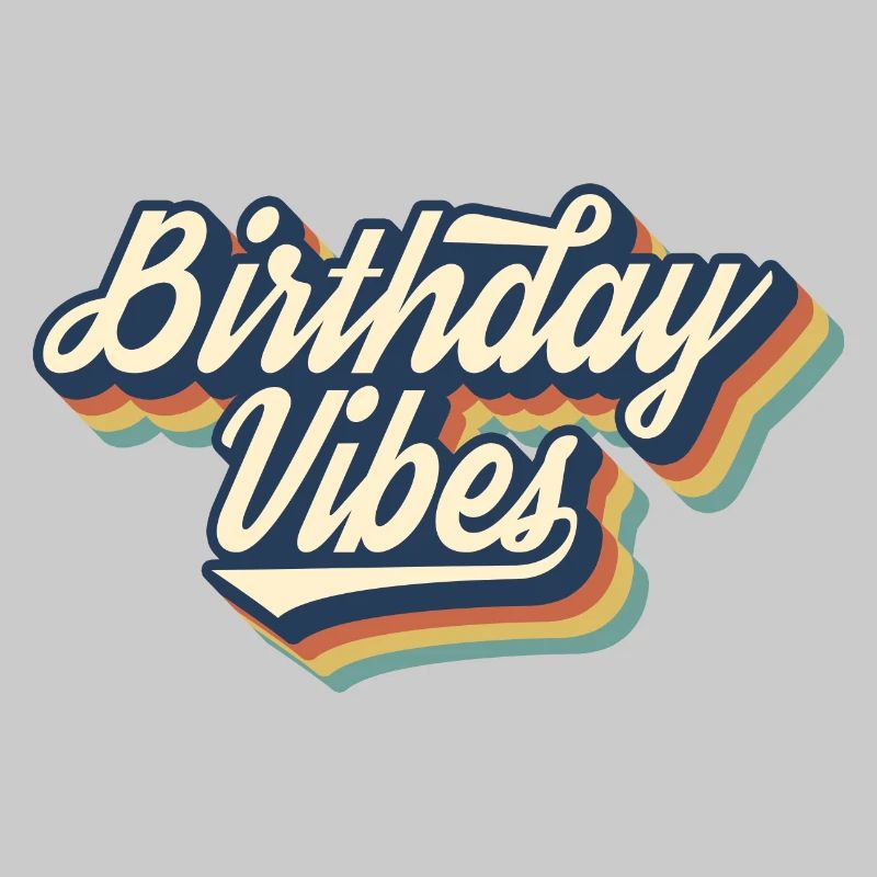 Birthday Vibes Matching Gruppe Geburtstagsparty Geschenk
