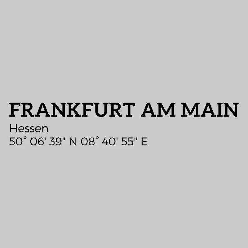 Frankfurt am Main Hesse coordinates