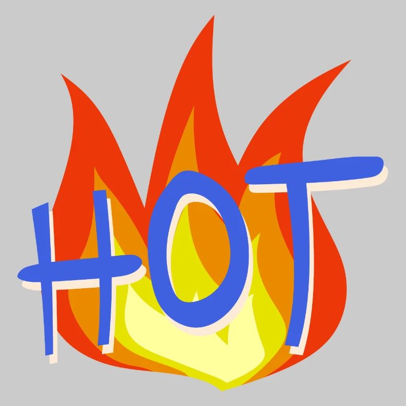 Hot flame with draught