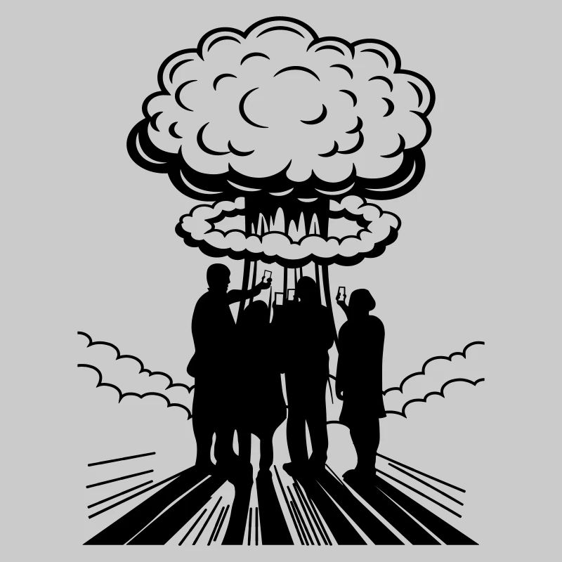 | changeable de couleur Bombe atomique Selfie Explosion nucléaire