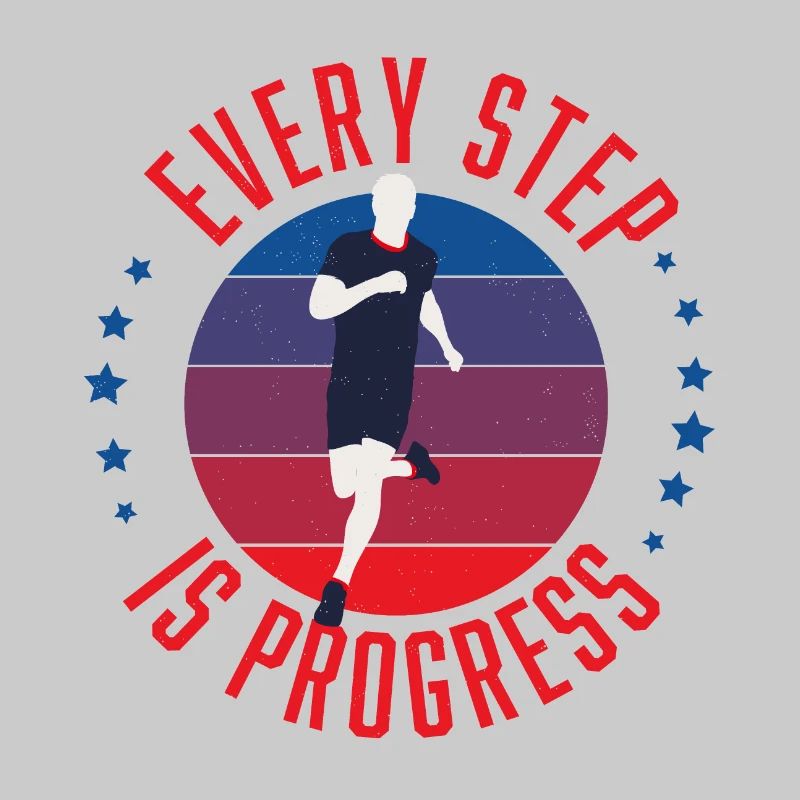 Coureur Chaque pas est un progrès