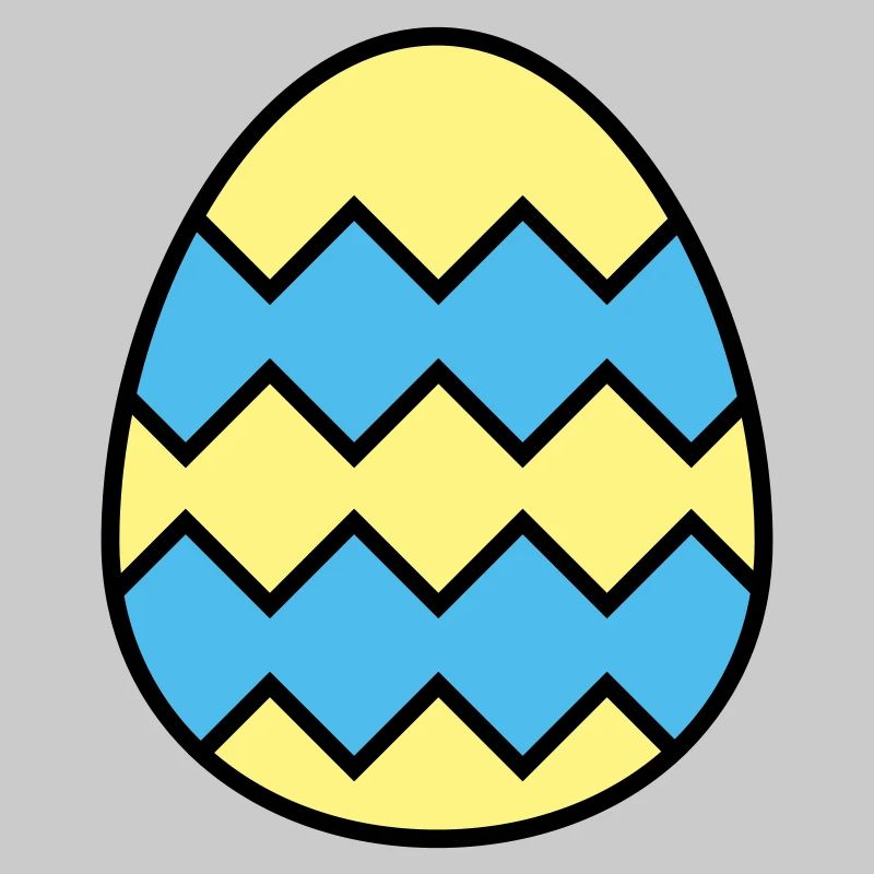 Easter egg jagged