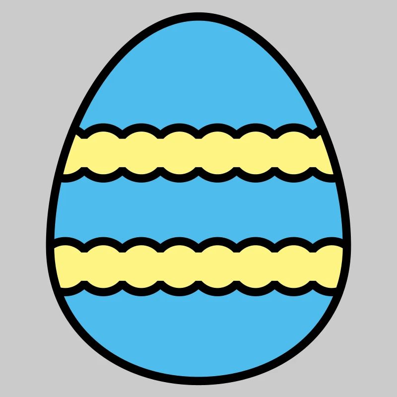 Oeuf de Pâques coloré